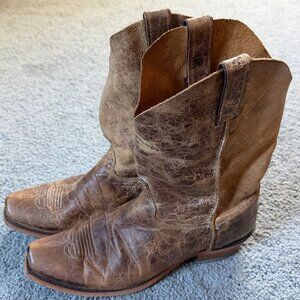 Justin Bent Rail Western Boots Model BR733-Men's Sz 13 - J-Flex Flexible Comfort